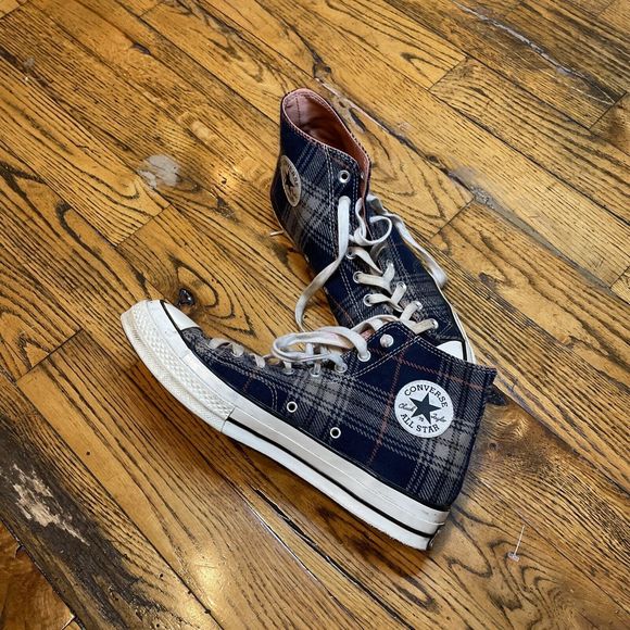Converse All Star Chuck Taylor Plaid High Top Mens 10 Wmn 12 Rare - Picture 1 of 12